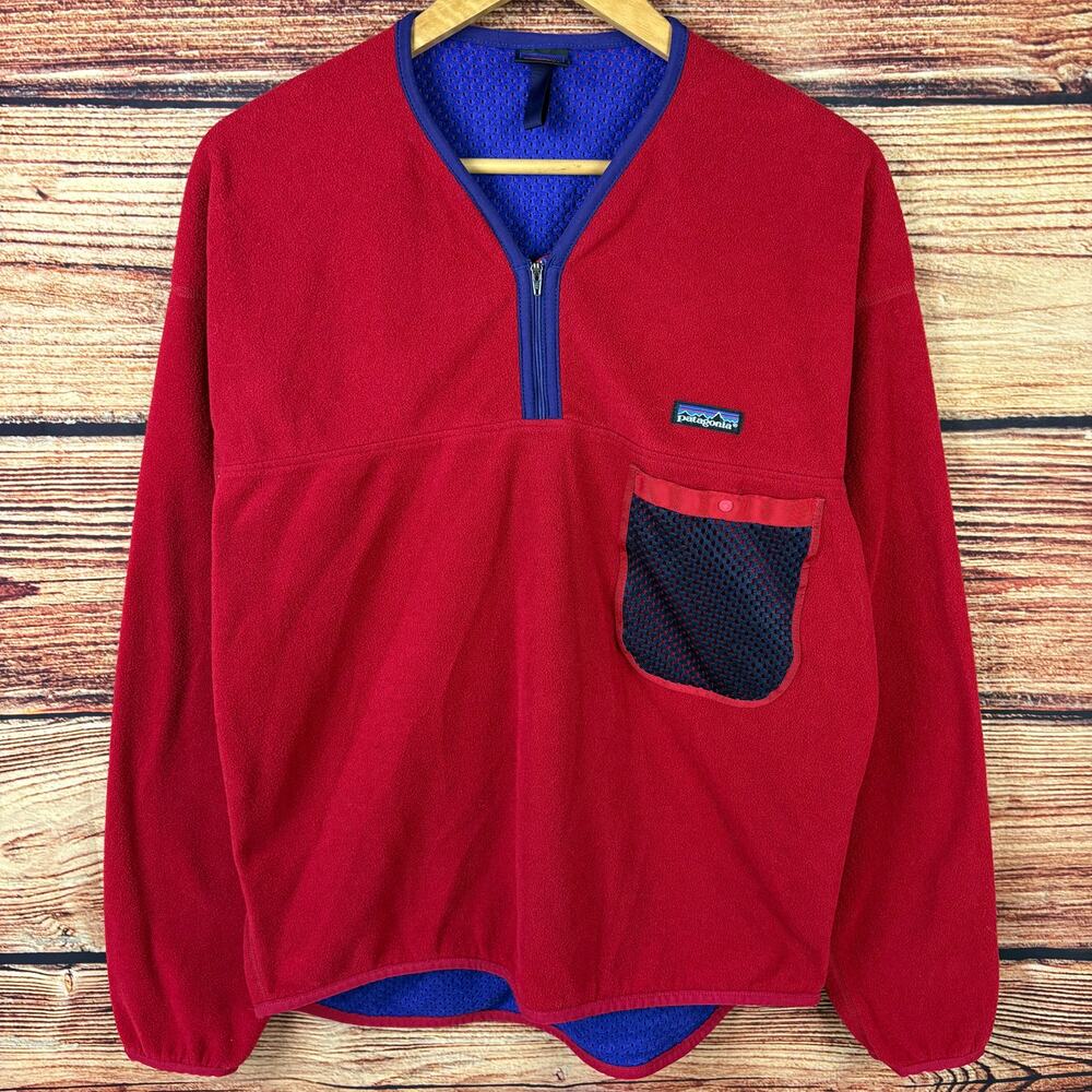 1990s Patagonia Capilene Kayaking Made in USA Quarter Zip Fleece Pullover